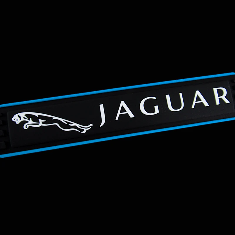 For Jaguar 4PCS Set Car Door Scuff Sill Cover Panel Step Protector Black Rubber - Image 4