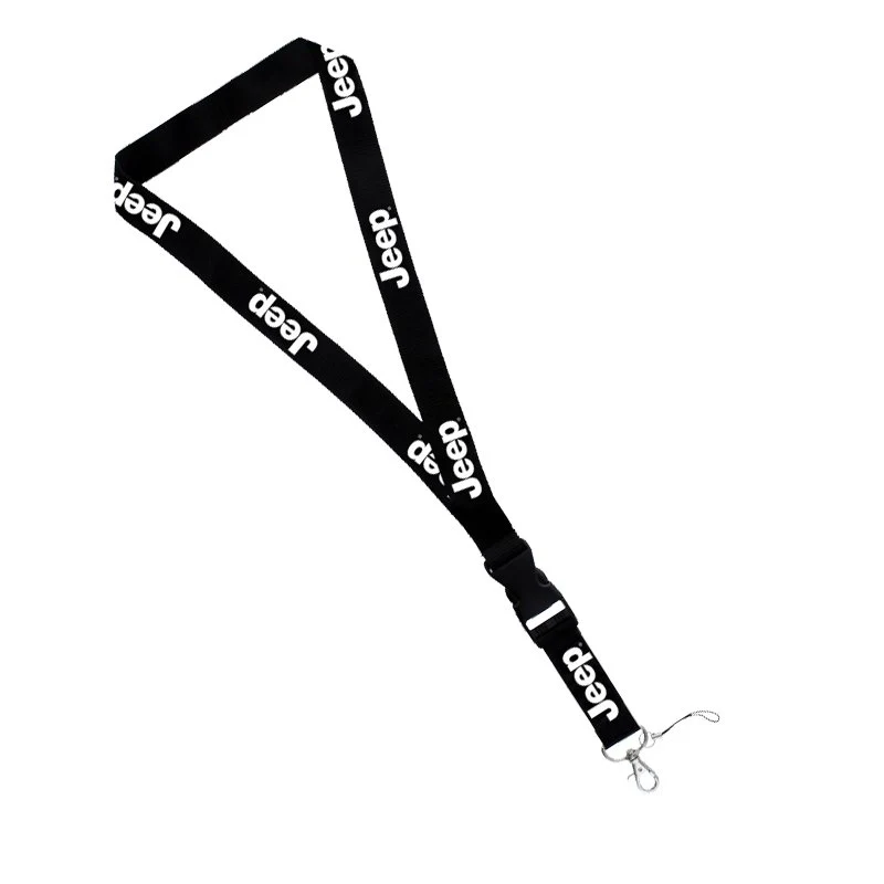 For JEEP BLACK Key Chain Logo Neck Strap Quick Release Cell Phone Lanyard x1 - Image 3