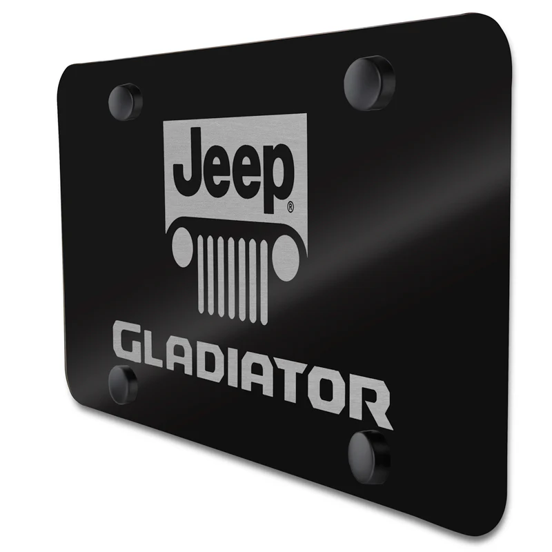 For JEEP GLADIATOR Stainless Steel Laser Etched License Plate Black PL.GLADNL.EB - Image 5