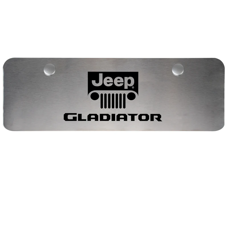 For JEEP GLADIATOR Stainless Steel Laser Etched License Plate Chrome 12"x 4" - Image 5