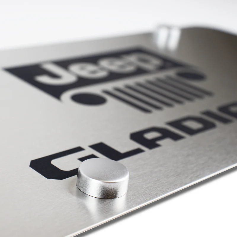 For JEEP GLADIATOR Stainless Steel Laser Etched Logo Chrome License Plate 12"x 6" - Image 5