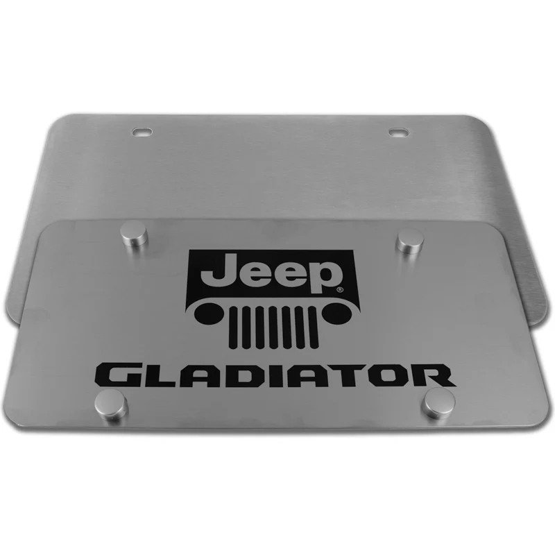 For JEEP GLADIATOR Stainless Steel Laser Etched Logo Chrome License Plate 12"x 6" - Image 6
