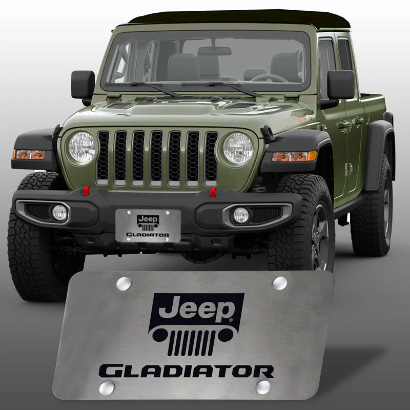 For JEEP GLADIATOR Stainless Steel Laser Etched Logo Chrome License Plate 12"x 6" - Image 7