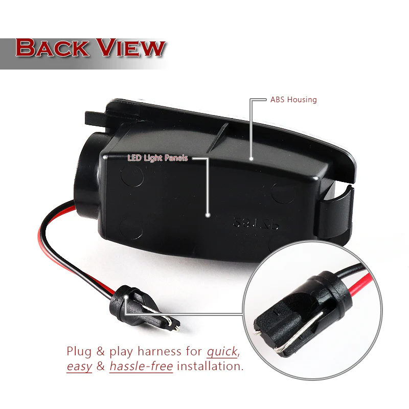 For Land Rover Discovery LR2 LR3 LR4 White LED Under Side Mirror Puddle Lights - Image 3