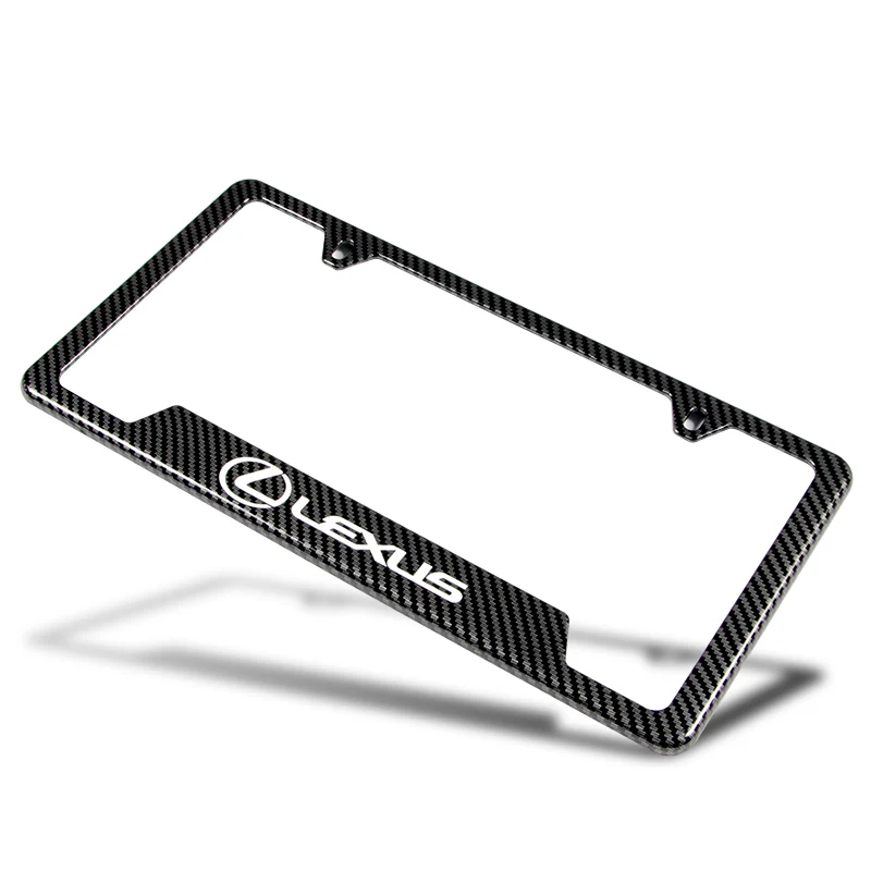 For LEXUS Carbon Fiber Look License Plate Frame ABS X1 - Image 2