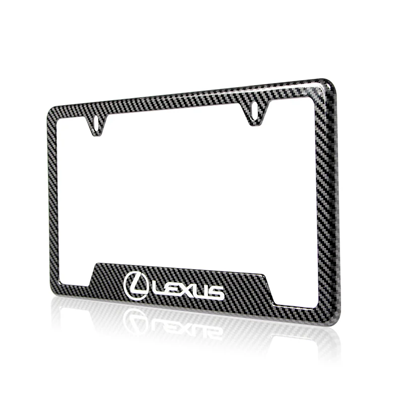 For LEXUS Carbon Fiber Look License Plate Frame ABS X1 - Image 3