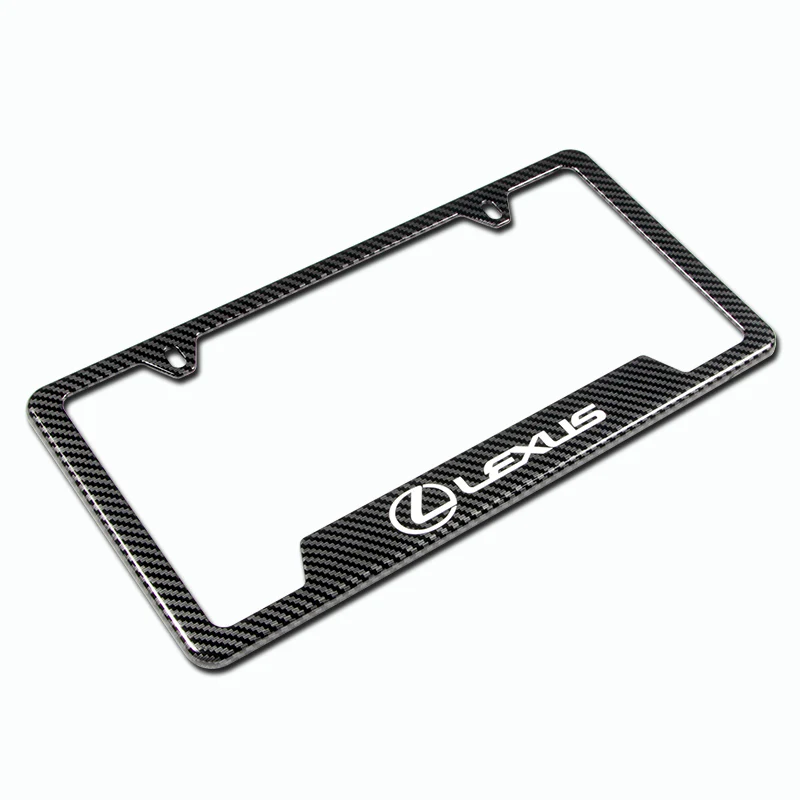 For LEXUS Carbon Fiber Look License Plate Frame ABS X1 - Image 4