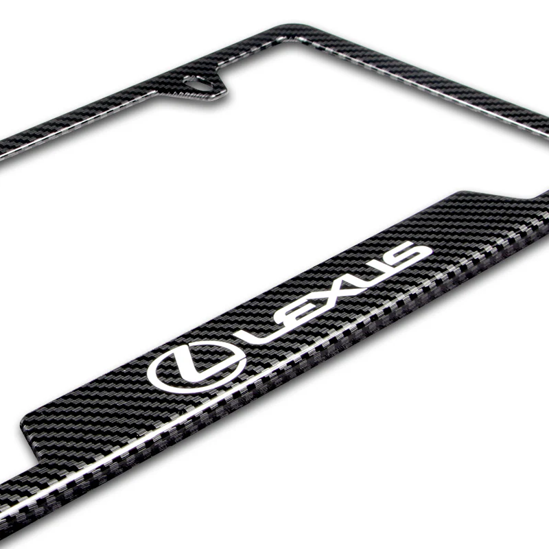 For LEXUS Carbon Fiber Look License Plate Frame ABS X1 - Image 5
