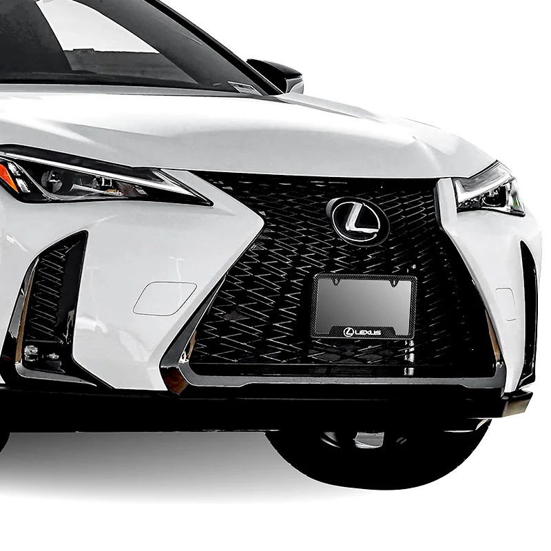 For LEXUS Carbon Fiber Look License Plate Frame ABS X2 - Image 2