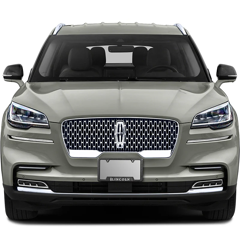 For LINCOLN Carbon Fiber Look License Plate Frame ABS X1 - Image 3