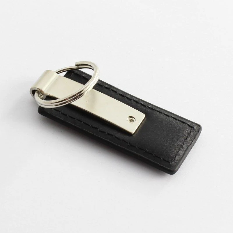 For Toyota Camry Logo Emblem Black Leather Chrome Key Fob Rectangle Keychain Keyring Lanyard - KC1540.CAM - Image 3