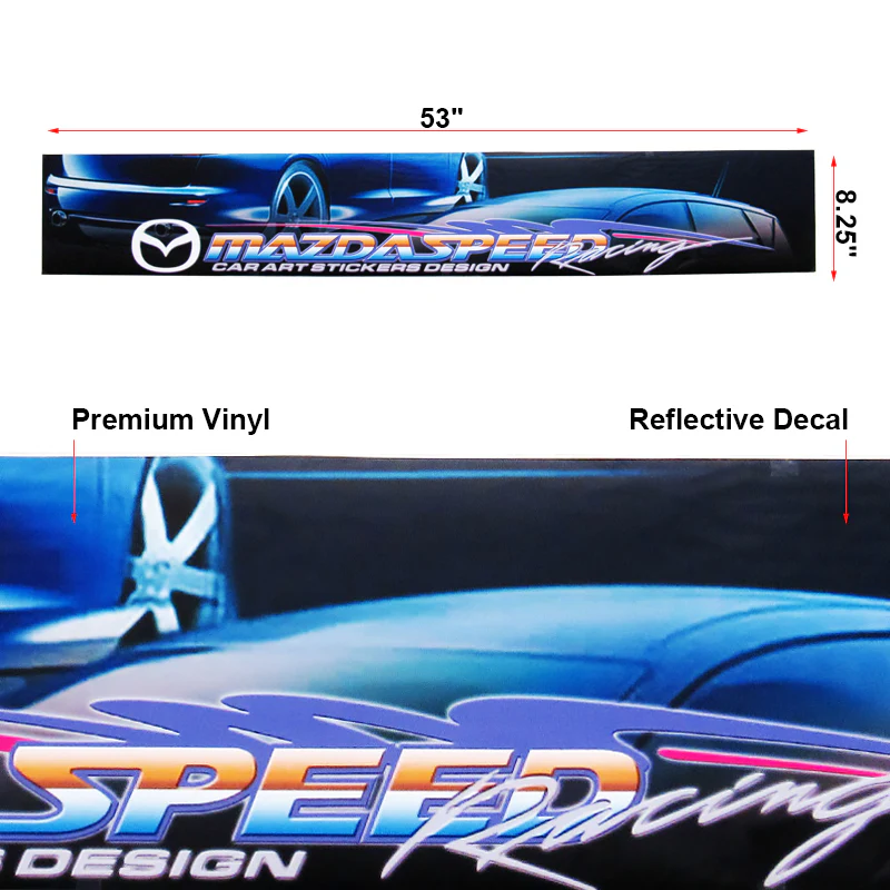 For Mazda 3 6 Mazda Speed MS Car Window Windshield Vinyl Banner Decal Sticker - Image 2