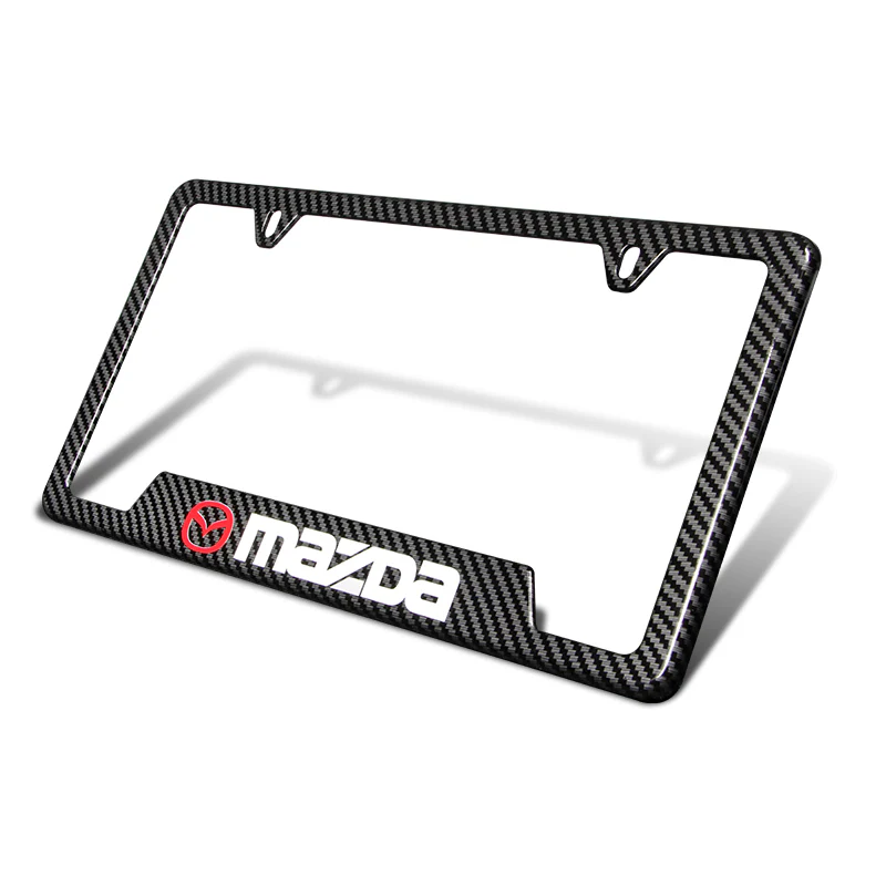 For MAZDA Carbon Fiber Look License Plate Frame ABS X2 New - Image 5