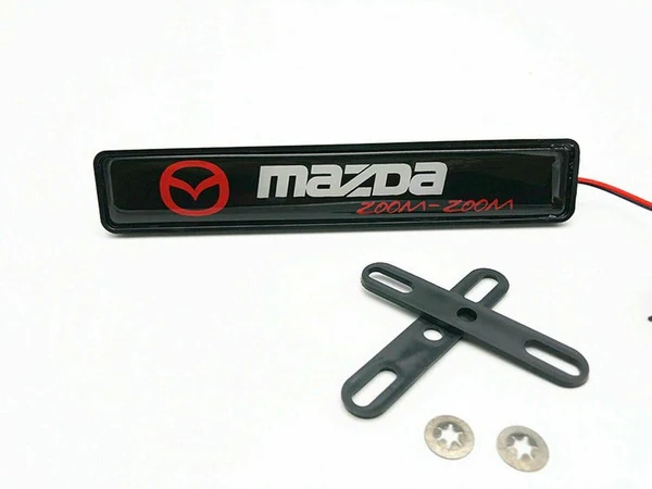 For MAZDA LED Light Car Front Grille Badge Emblem Illuminated Bumper Sticker - Image 3