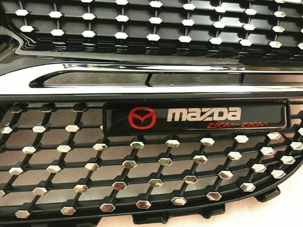 For MAZDA LED Light Car Front Grille Badge Emblem Illuminated Bumper Sticker - Image 5