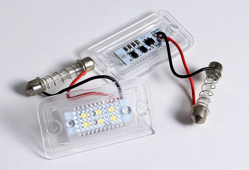For Mercedes C CLK SL SLR Class W203 A209 R230 R199 SMD LED License Plate Lights - Image 2