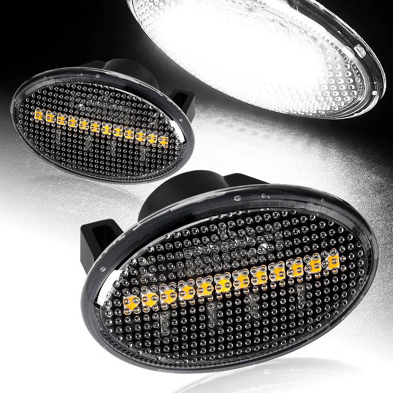 For Mercedes Metris Vito V-Class Van W639 W447 Clear Lens White LED Side Marker Lights - Image 2
