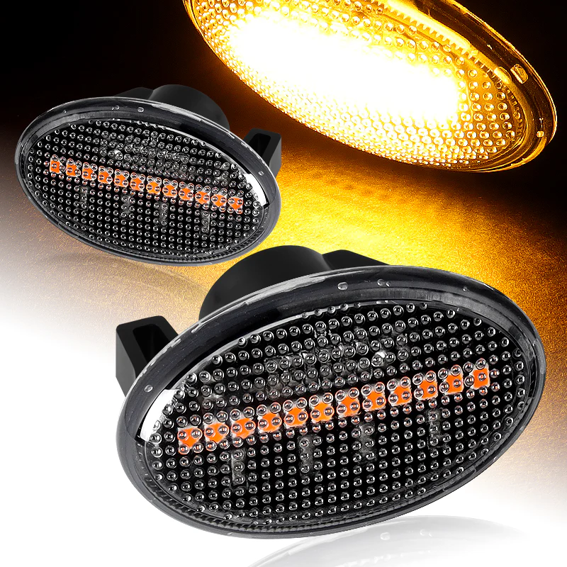 For Mercedes Metris Vito V-Class Van W639 W447 Clear Lens Yellow LED Side Marker Light - Image 2