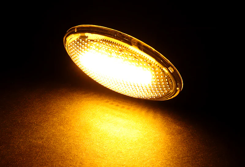 For Mercedes Metris Vito V-Class Van W639 W447 Clear Lens Yellow LED Side Marker Light with Leather Keychain - Image 7