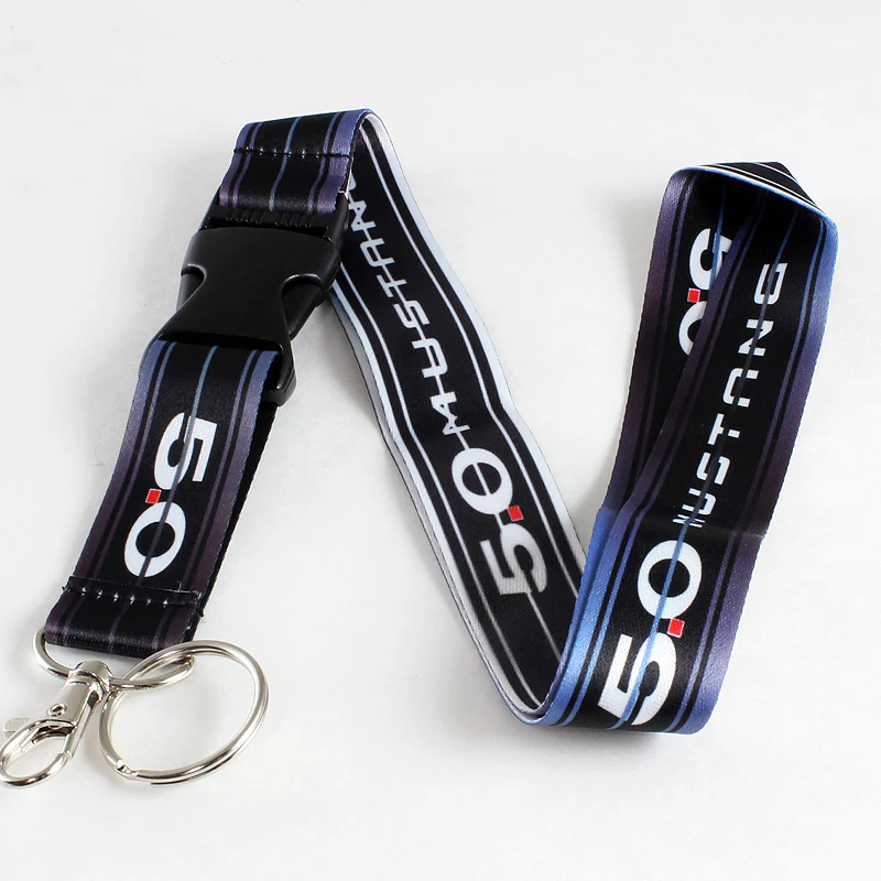 Ford Mustang 5.0 Keychain Lanyard with Detachable Quick Release - Image 2