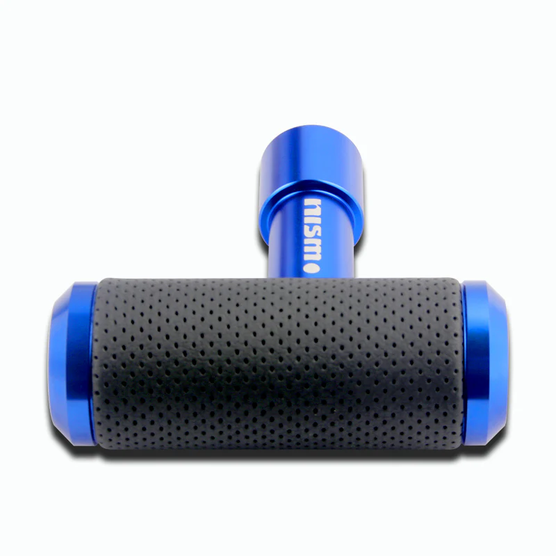 For NISMO Leather Car Shift Knob Aircraft Joystick Transmission Racing Gear Blue - Image 5