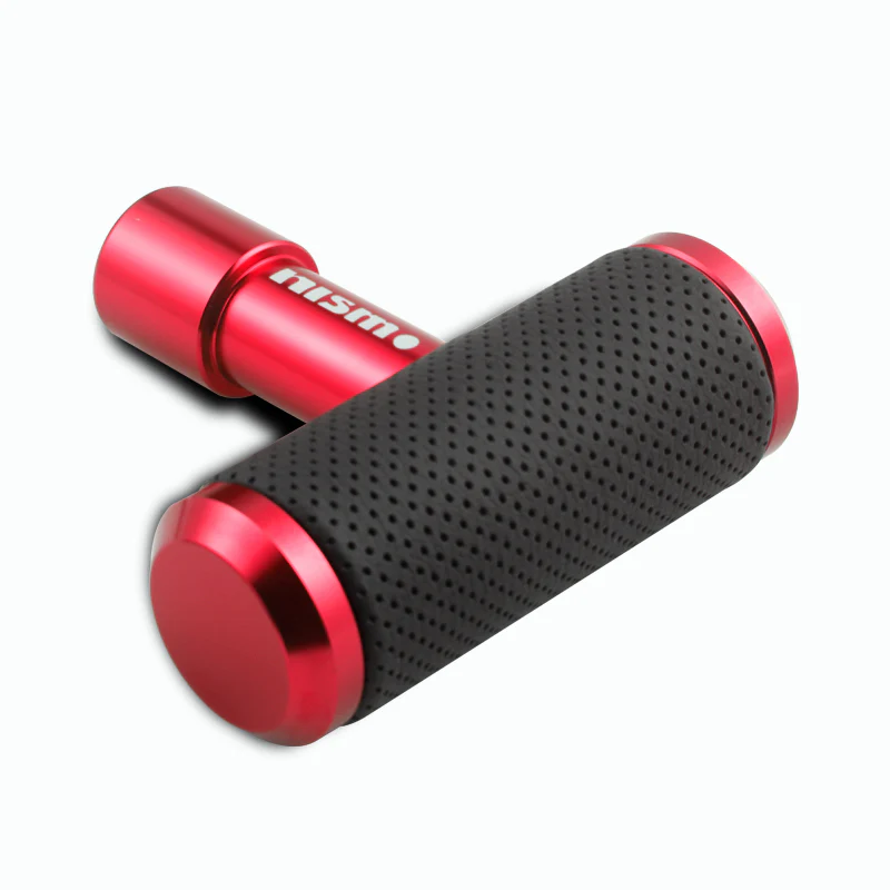 For NISMO Leather Car Shift Knob Aircraft Joystick Transmission Racing Gear Red - Image 3
