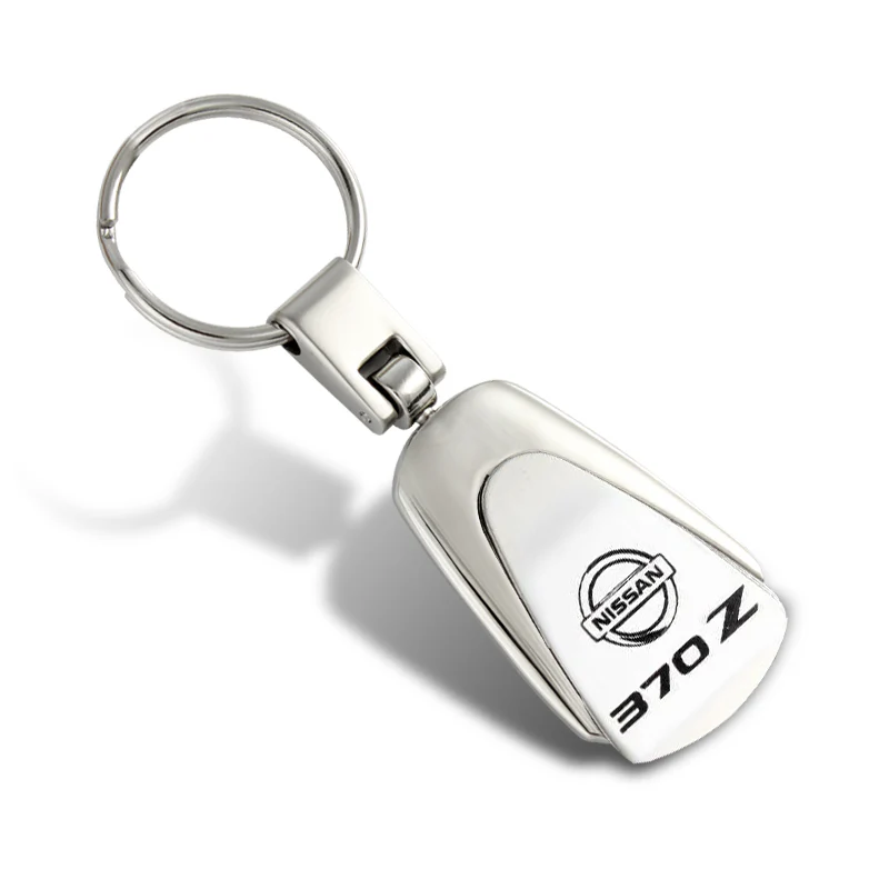 For Nissan 370Z Tear Drop Authentic Chrome Key Fob Keyring Keychain Engraved - Image 4