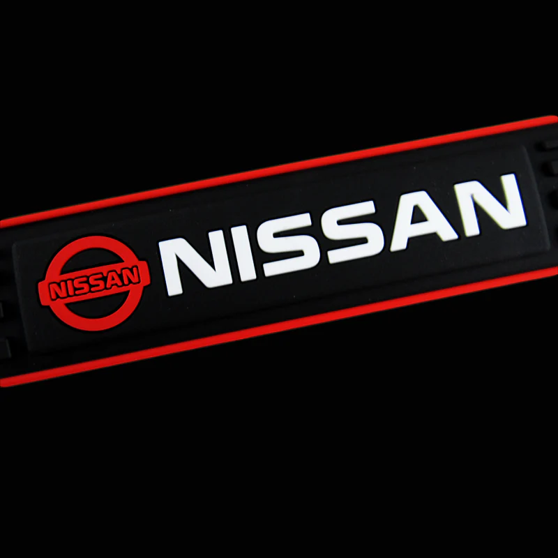 For Nissan 4PCS Black Rubber Car Door Scuff Sill Cover Panel Step Protector - Image 2