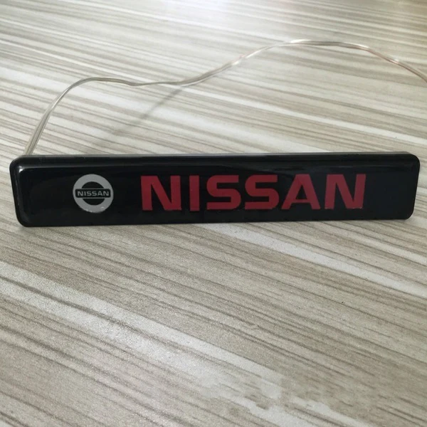For NISSAN NISMO Car Logo LED Light Car Front Grille Badge Illuminated Decal Sticker x1 - Image 3