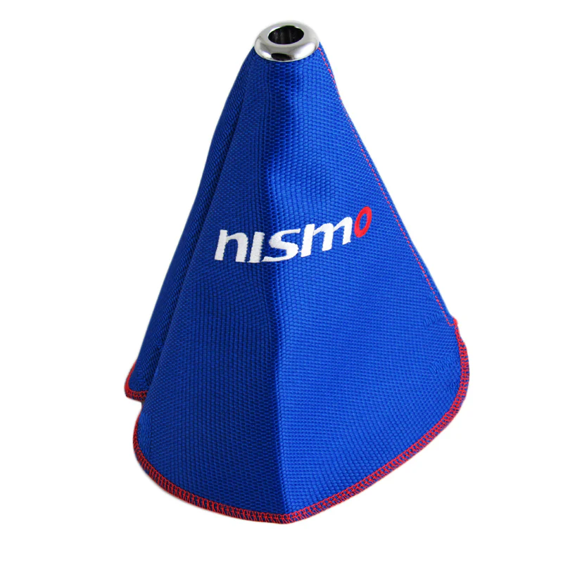 For Nissan NISMO Racing shift knob Shifter Boot Cover MT/AT Blue Hyper Fabric - Image 5