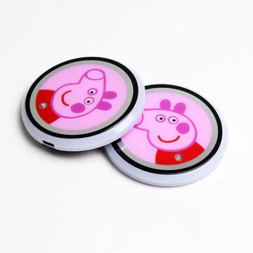 For PEPAPIG Switchable 7 Color LED Cup Holder Car Button Mat Atmosphere Light 2PCS - Image 5