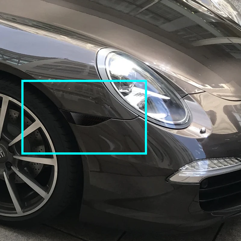 For 2012–2016 Porsche 911 Carrera Amber LED Turn Signal Bumper Side Marker Lights -Smoke Lens - Image 5