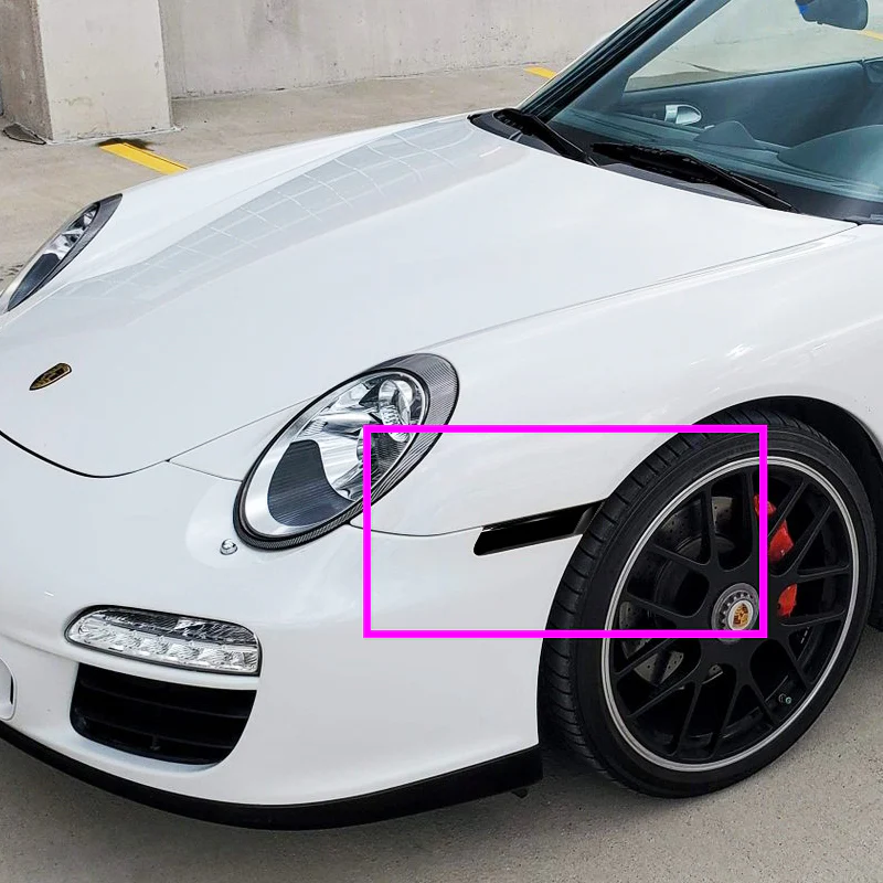 For 2005–2012 Porsche Boxster / Carrera / Cayman White LED Turn Signal Bumper Side Marker Lights -Smoke Lens - Image 5