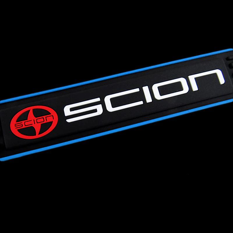 For SCION Blue trimmed Rubber Car Door Scuff Sill Cover Panel Step Protector 4PCS NEW - Image 2