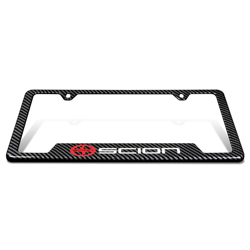 For SCION Carbon Fiber Look License Plate Frame ABS X1 - Image 4