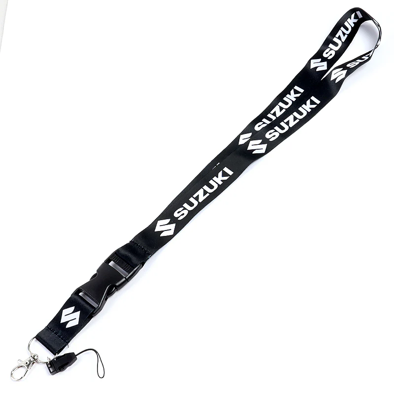 For SUZUKI Racing Black Biker Keychain Lanyard Motorcycle Key chain Strap Tag - Image 4