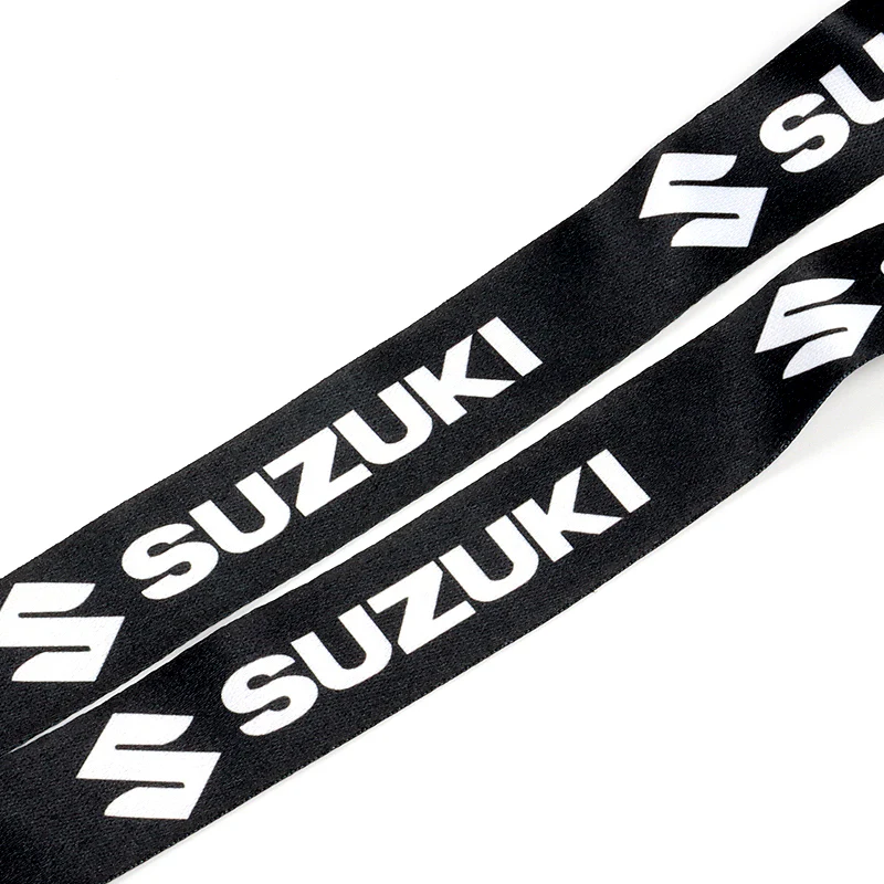 For SUZUKI Racing Black Biker Keychain Lanyard Motorcycle Key chain Strap Tag - Image 7