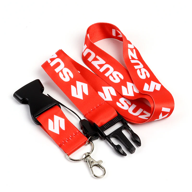 For SUZUKI Racing Red Biker Keychain Lanyard Motorcycle Key chain Strap Tag - Image 3