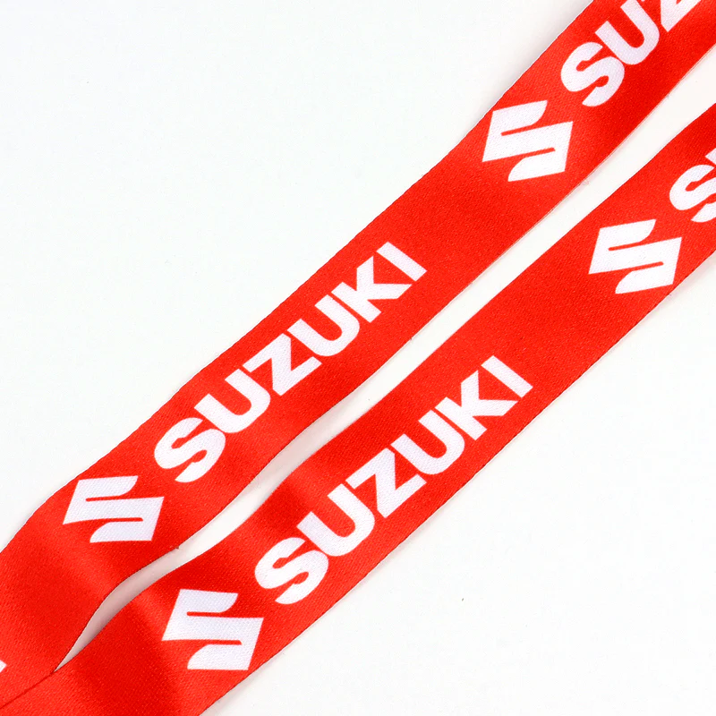 For SUZUKI Racing Red Biker Keychain Lanyard Motorcycle Key chain Strap Tag - Image 6