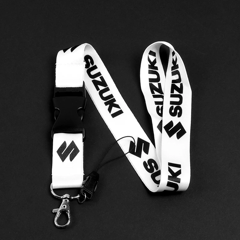 For SUZUKI Racing White Biker Keychain Lanyard Motorcycle Key chain Strap Tag - Image 5