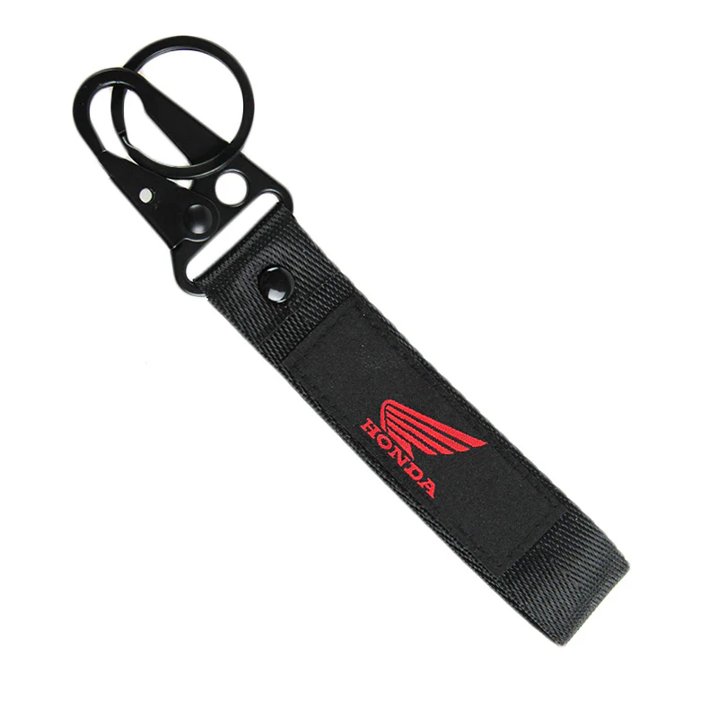 For Team Honda HRC Double Sided Metal Hook Keychain Strap Keyring Bike Lanyard Modern Gift - Image 4