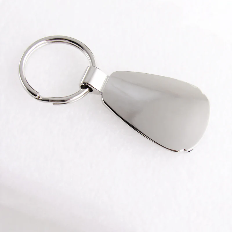 For Toyota Camry Logo Authentic Metal Chrome Black Tear Drop Key Chain Ring Fob - Image 3