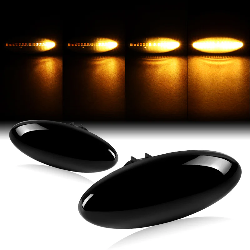 For Toyota Corolla RAV-4 Yaris Smoke Sequential LED Signal Side Marker Lights - Image 6