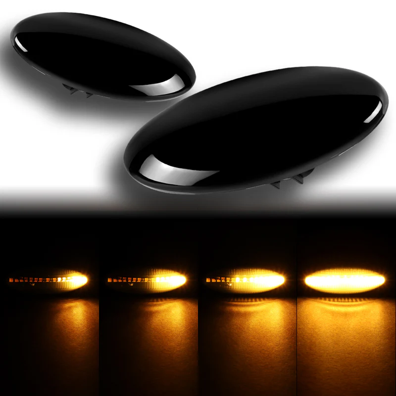 For Toyota Corolla RAV-4 Yaris Smoke Sequential LED Signal Side Marker Lights - Image 7