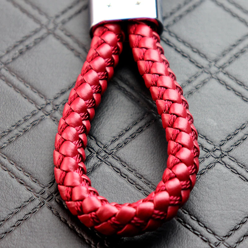 Toyota Red BV Style Calf Leather Keychain - Image 5