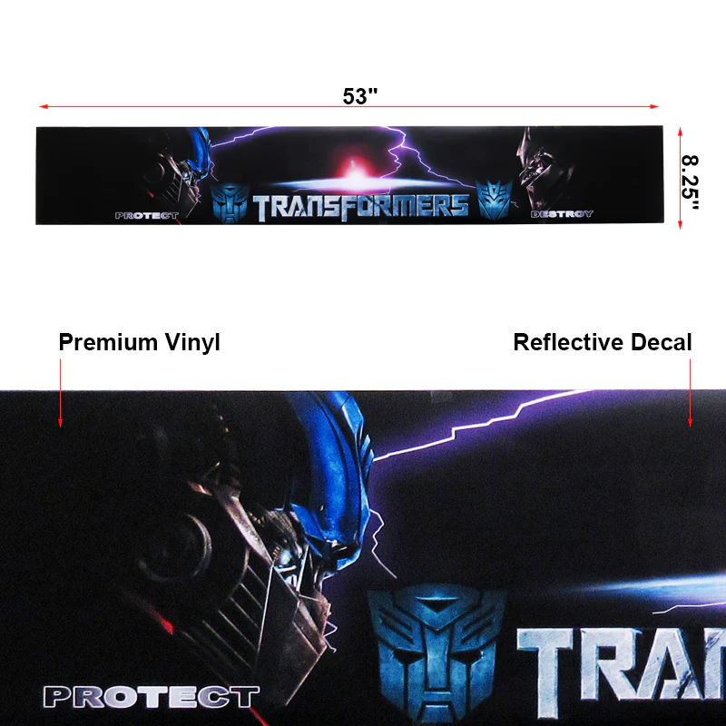 For TRANSFORMER AUTOBOT DECEPTION Car Window Windshield Vinyl Banner Decal Sticker - Image 2