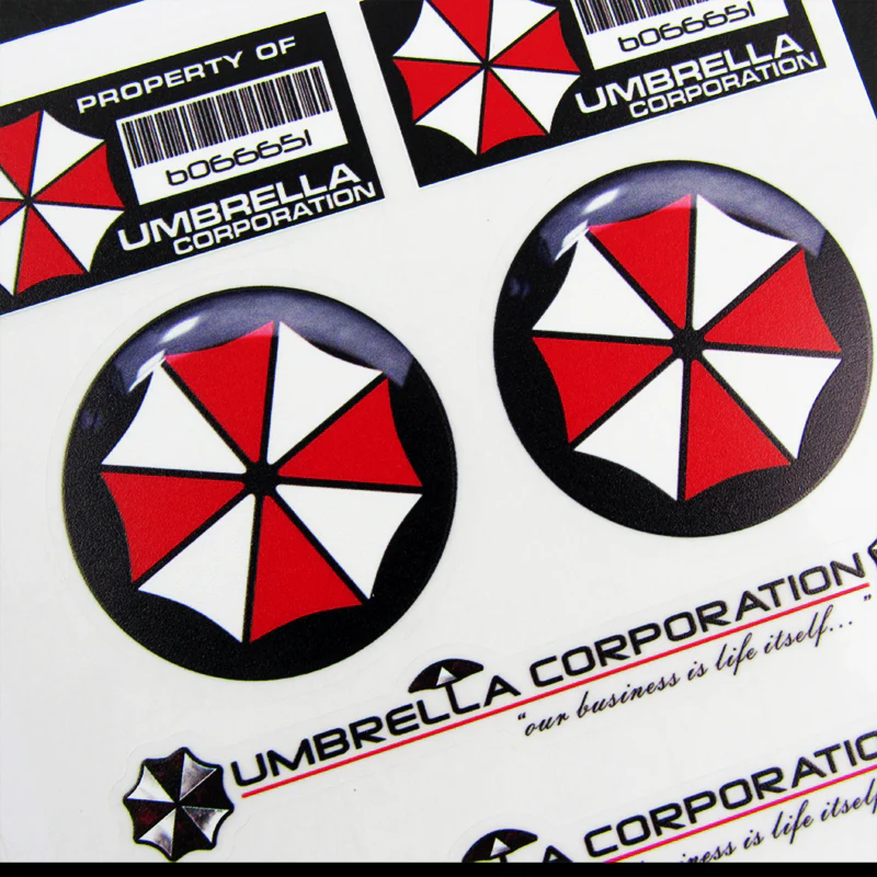 For Umbrella Corp. Resident Evil Car Window Vinyl Reflective Decal Sticker New - Image 2