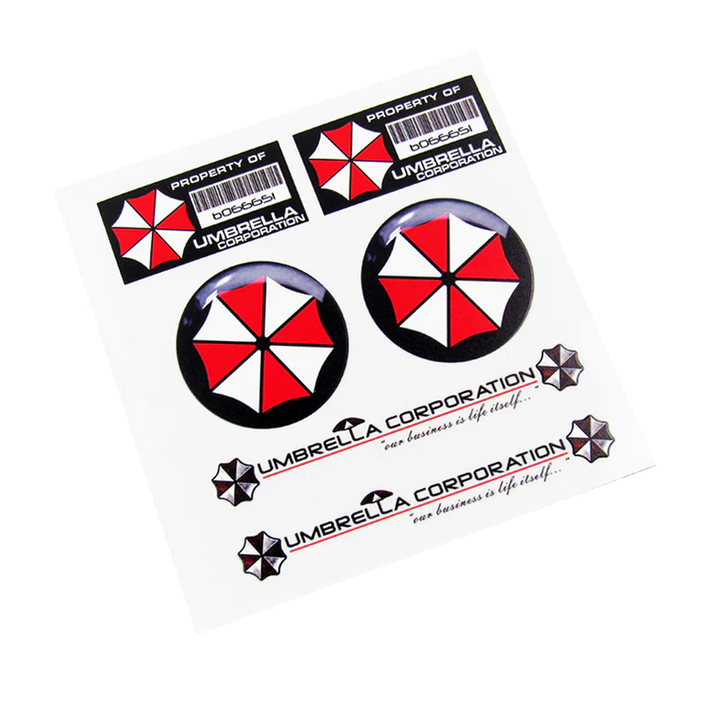 For Umbrella Corp. Resident Evil Car Window Vinyl Reflective Decal Sticker New - Image 3