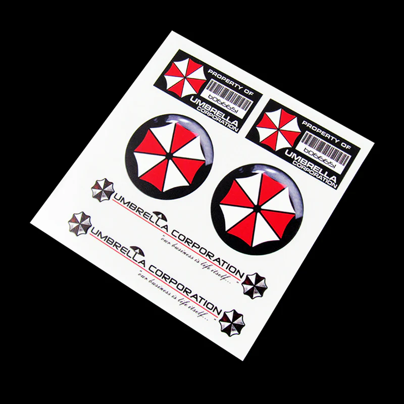 For Umbrella Corp. Resident Evil Car Window Vinyl Reflective Decal Sticker New - Image 4