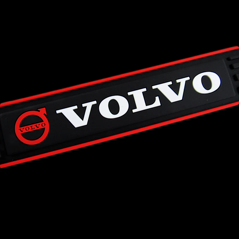 For VOLVO Red Border Rubber Car Door Scuff Sill Cover Panel Step Protector 4pcs - Image 2